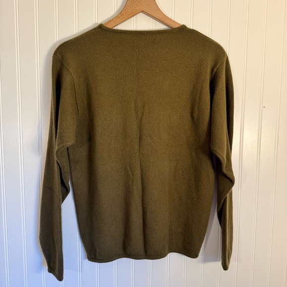 Vintage Country Shop Cashmeres Women’s 100% Pure Cashmere Green Sweater Size M - Picture 5 of 11